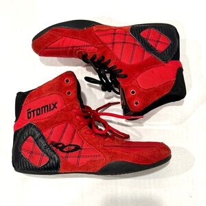 Otomix Ninja Warrior Wrestling Weightlifting Red Shoes M 6.5 W 8